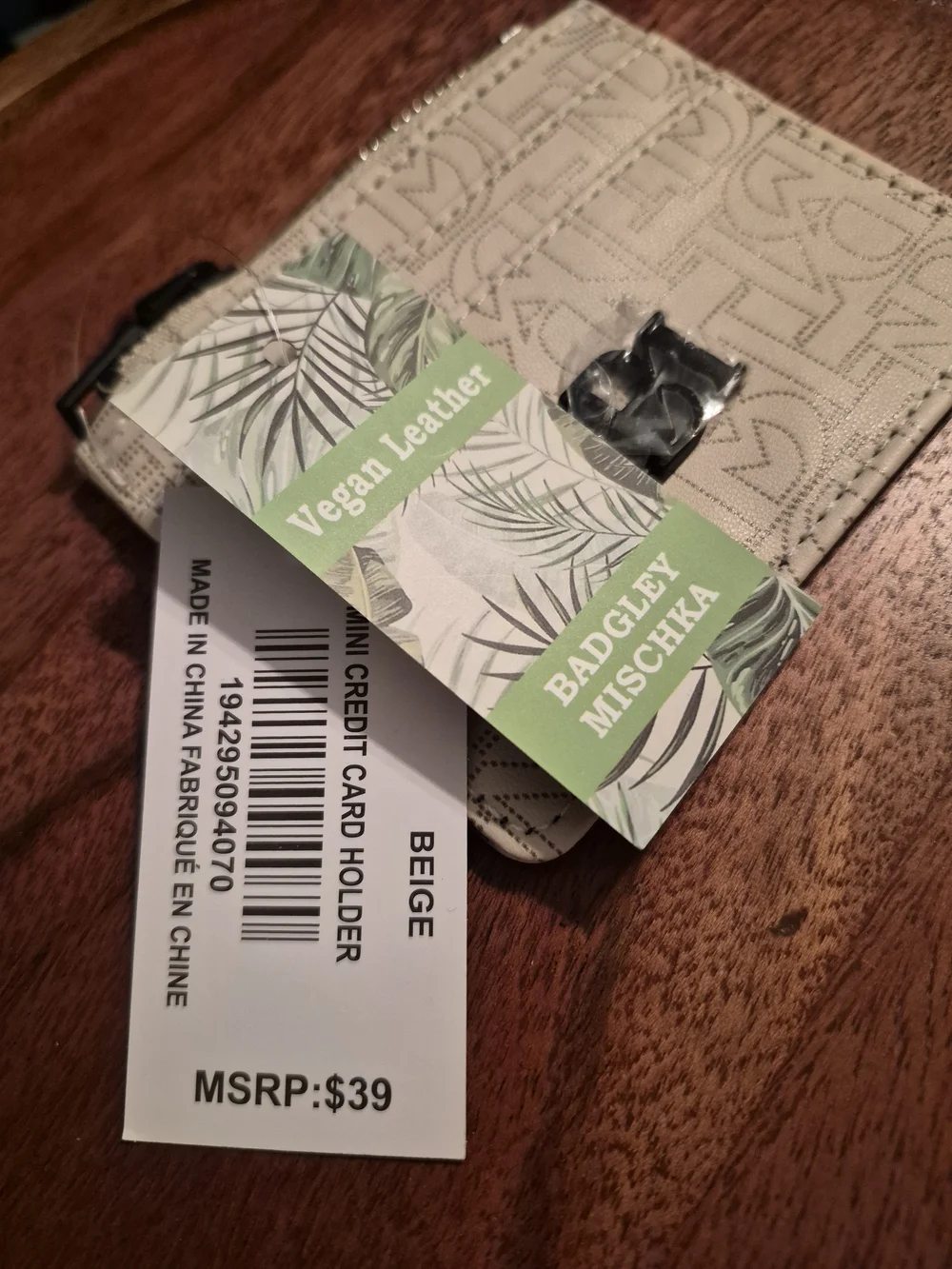 Badgley Mischka Mini Credit Card Holder NWT